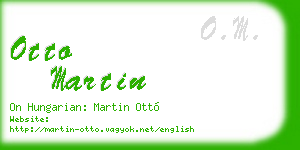 otto martin business card